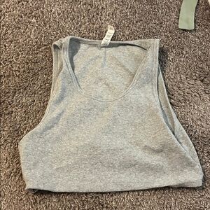 ALO Yoga Light Gray Crop Top